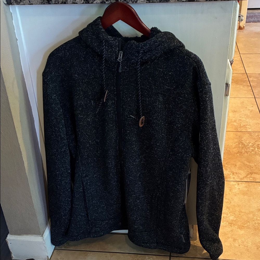 Free Country Men's Charcoal Zip-Up Sweater